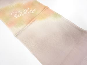 未使用品　正絹　刺繍　帯揚げ